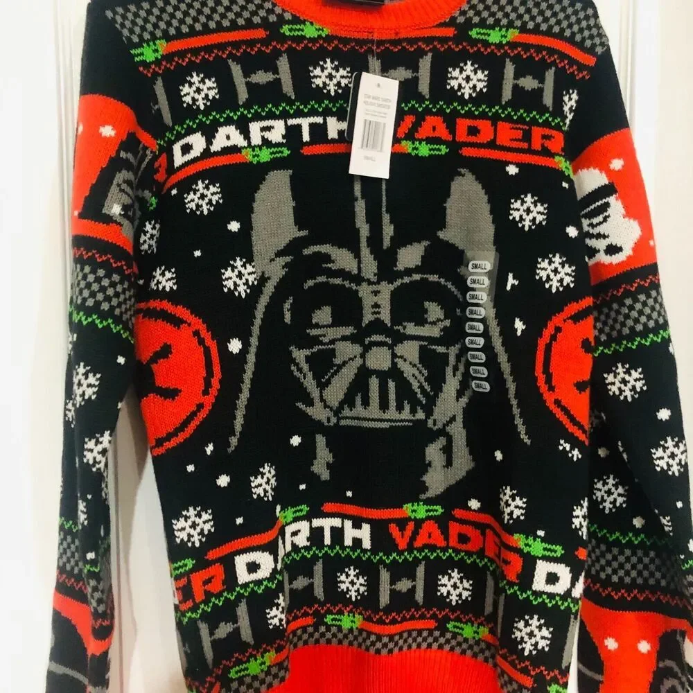 Geeknet Star Wars Darth Vader Holiday Men's Sweater GameStop Exclusive Small NWT